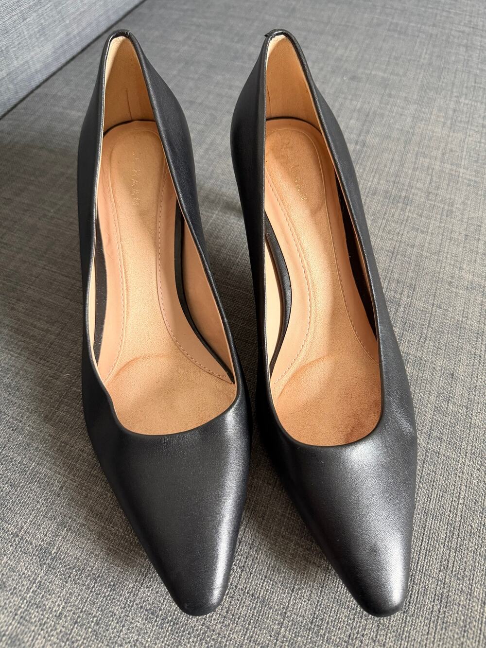 New Cole Haan Grand 360 Go-To Janey Black Leather Pumps Size 7 B Women Shoes